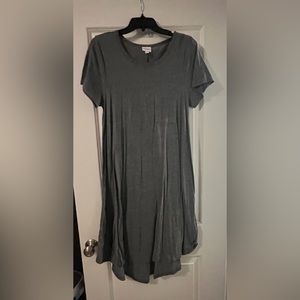 Solid Gray Lularoe Carly Dress